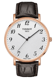  Shop Authentic Tissot T Classic Everytime White Dial Black Leather Strap Watch For Men - T109.610.36.032.00 - Luxxuri