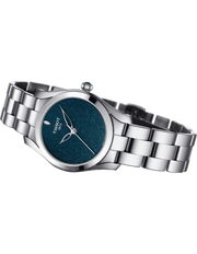  Shop Authentic Tissot T Wave Donna Blue Dial Silver Steel Strap Watch For Women - T112.210.11.041.00 - Luxxuri