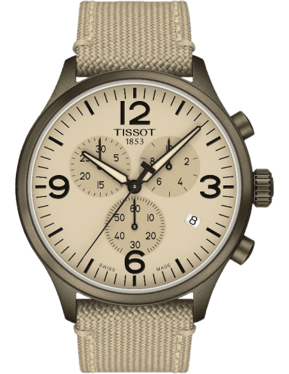  Shop Authentic Tissot Chrono XL Beige Diag Beige NATO Strap Watch For Men - T116.617.37.267.01 - Luxxuri