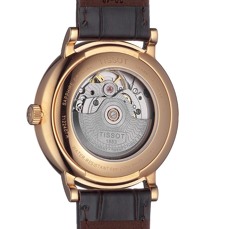  Shop Authentic Tissot Carson Premium Powermatic 80 White Dial Brown Leather Strap Watch For Men - T122.407.36.031.00 - Luxxuri