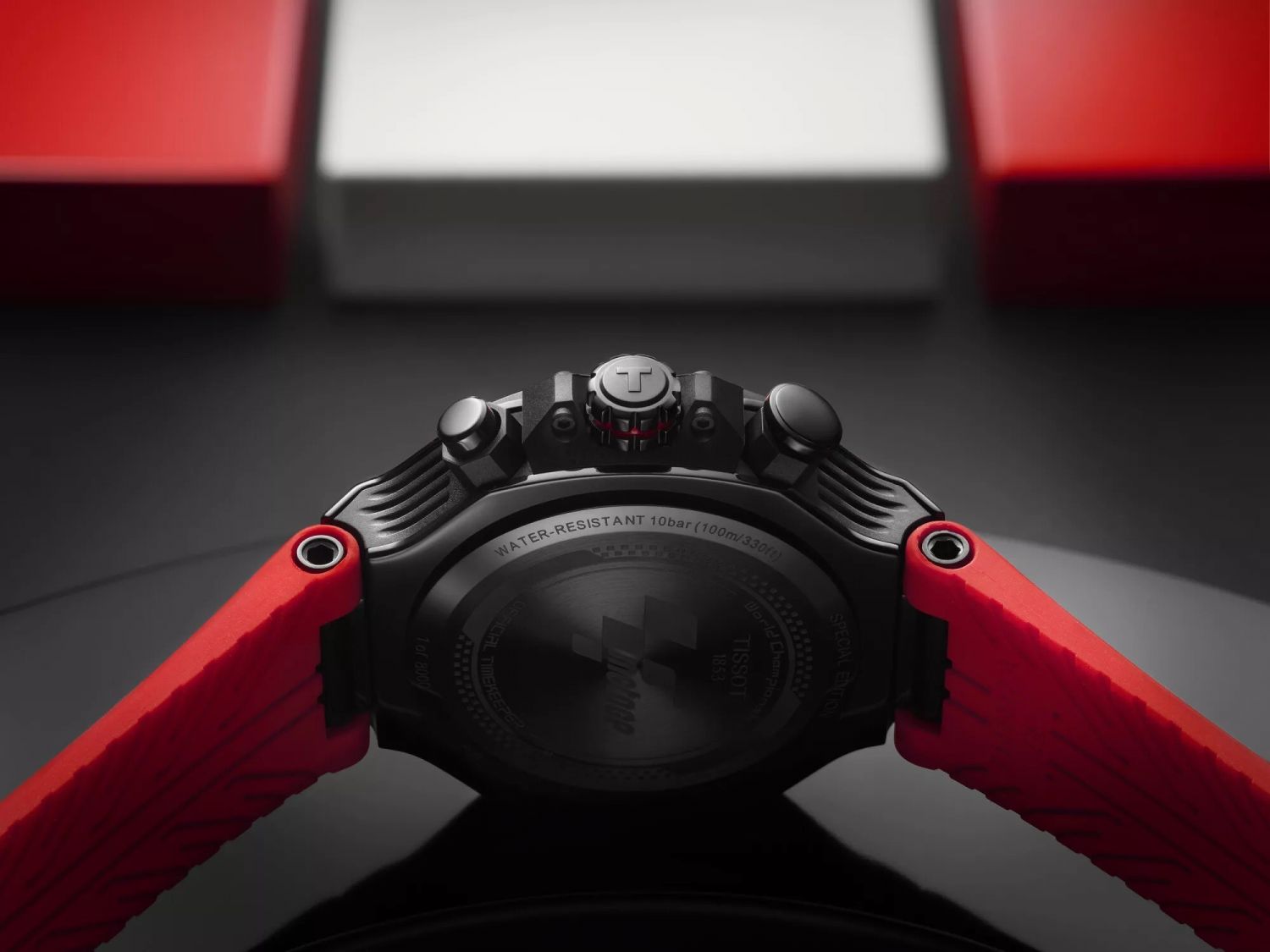  Shop Authentic Tissot T Race Chronograph Black Dial Red Rubber Strap Watch For Men - T141.417.37.057.01 - Luxxuri