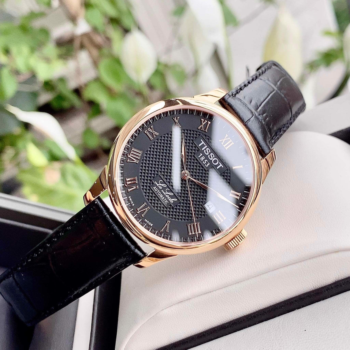  Shop Authentic Tissot T Classic Le Locle Automatic Black Dial Black Leather Strap Watch For Men - T41.5.423.53 - Luxxuri