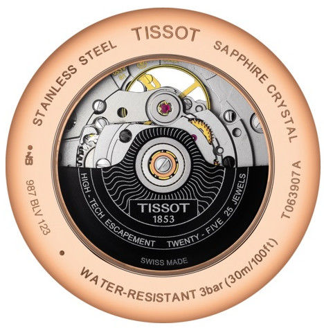  Shop Authentic Tissot Tradition Powermatic 80 Open Heart Silver Dial Brown Leather Strap Watch For Men - T063.907.36.038.00 - Luxxuri