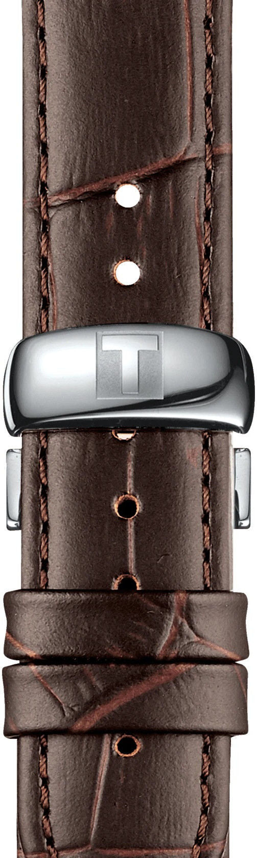  Shop Authentic Tissot T Classic Tradition 5.5 Quartz White Dial Brown Leather Strap Watch For Men - T063.409.16.018.00 - Luxxuri