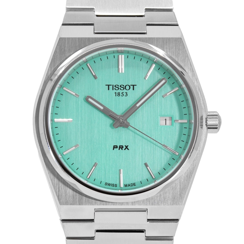  Shop Authentic Tissot PRX Quartz Light Green Dial Silver Steel Strap Watch for Men - T137.410.11.091.01 - Luxxuri