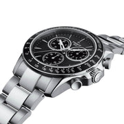  Shop Authentic Tissot V8 Quartz Chronograph Black Dial Silver Steel Strap Watch For Men - T106.417.11.051.00 - Luxxuri