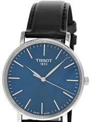  Shop Authentic Tissot Everytime Gent Blue Dial Black Leather Strap Watch for Men - T143.410.16.041.00 - Luxxuri