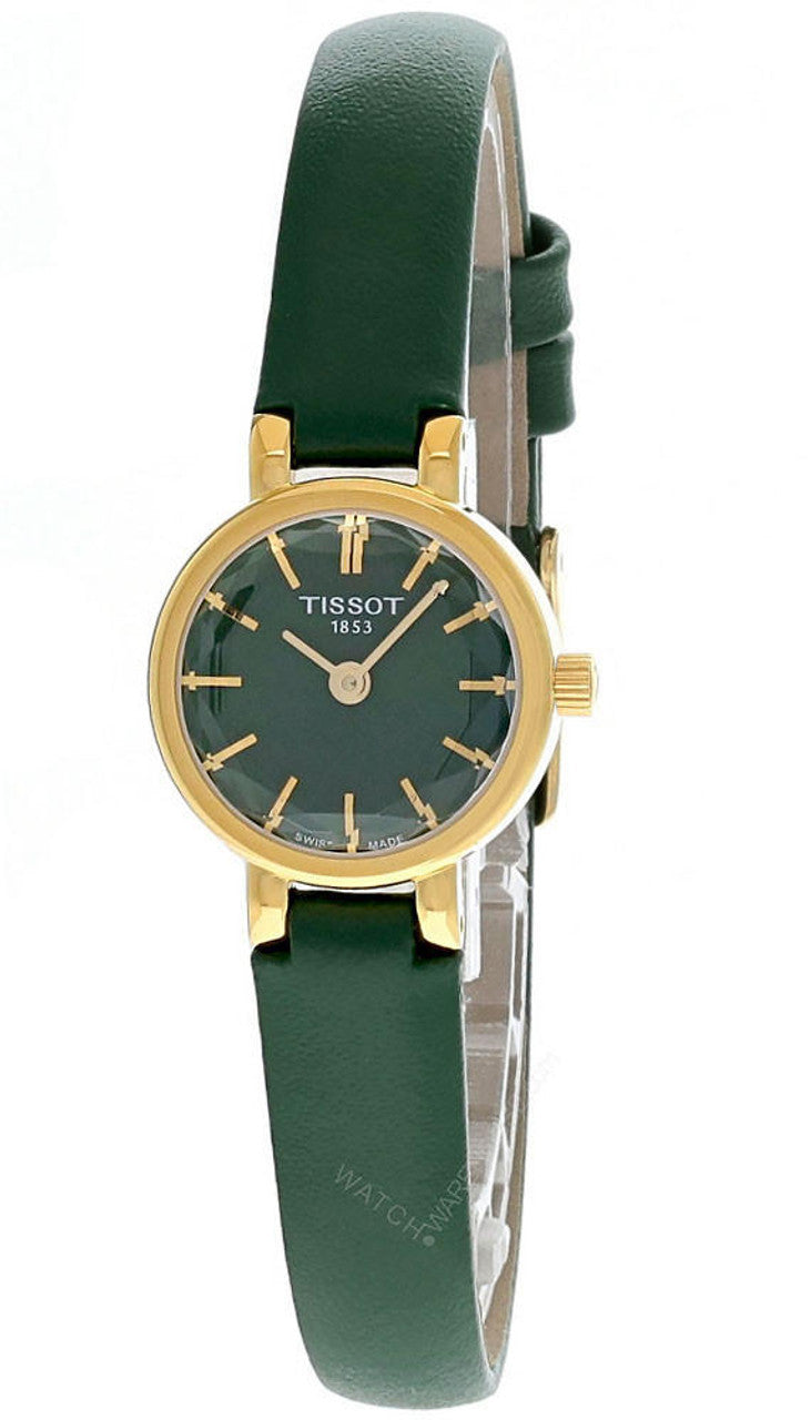  Shop Authentic Tissot Lovely Round Green Mother of Pearl Dial Green Leather Strap Watch for Women - T140.009.36.091.00 - Luxxuri