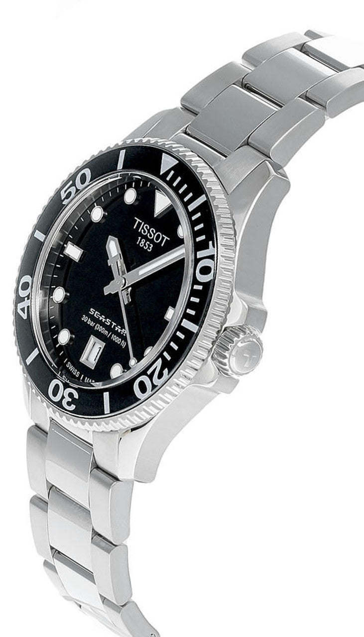  Shop Authentic Tissot Seastar 1000 Lady Black Dial Silver Steel Strap Watch for Women - T120.210.11.051.00 - Luxxuri