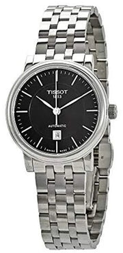  Shop Authentic Tissot Carson Automatic Black Dial Silver Steel Strap Watch For Women - T085.207.11.051.00 - Luxxuri