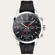  Shop Authentic Tissot PRC 200 Chronograph Black Dial Black Rubber Strap Watch for Men - T114.417.17.057.00 - Luxxuri