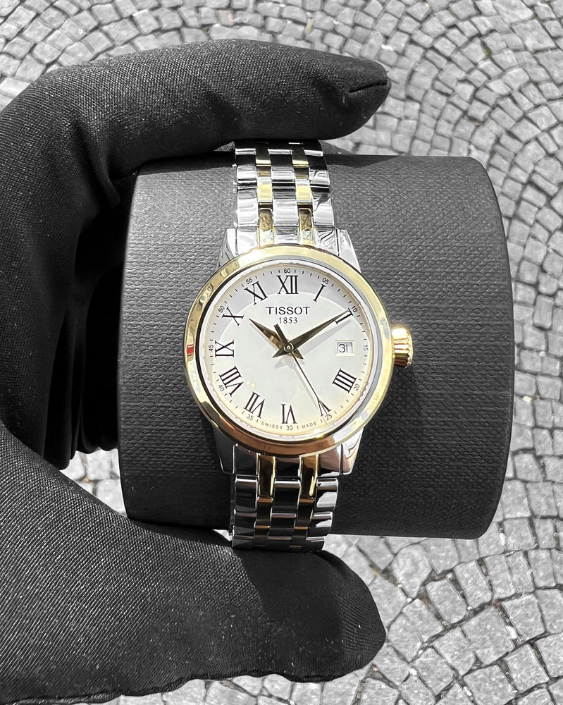  Shop Authentic Tissot Classic Dream Lady Gold Dial Two Tone Steel Strap Watch For Women - T129.210.22.263.00 - Luxxuri