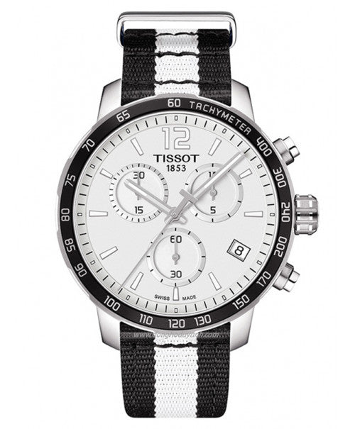  Shop Authentic Tissot Quickster Chronograph NBA San Antonio Spurs Edition White Dial Two Tone NATO Strap Watch for Men - T095.417.17.037.07 - Luxxuri