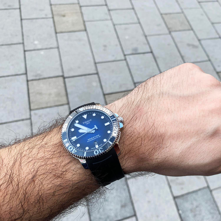  Shop Authentic Tissot Seastar 1000 Powermatic 80 Silicium Blue Dial Blue Nylon Strap Watch For Men - T120.407.17.041.01 - Luxxuri