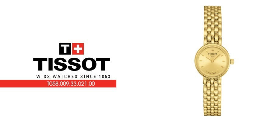  Shop Authentic Tissot Lovely Gold Dial Gold Steel Strap Watch For Women - T058.009.33.021.00 - Luxxuri