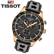  Shop Authentic Tissot PRS 516 Chronograph Black Dial Black Leather Strap Watch For Men - T100.417.36.051.00 - Luxxuri