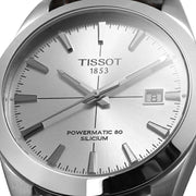  Shop Authentic Tissot Gentleman Powermatic 80 Silicium Silver Dial Brown Leather Strap Watch For Men - T127.407.16.031.01 - Luxxuri