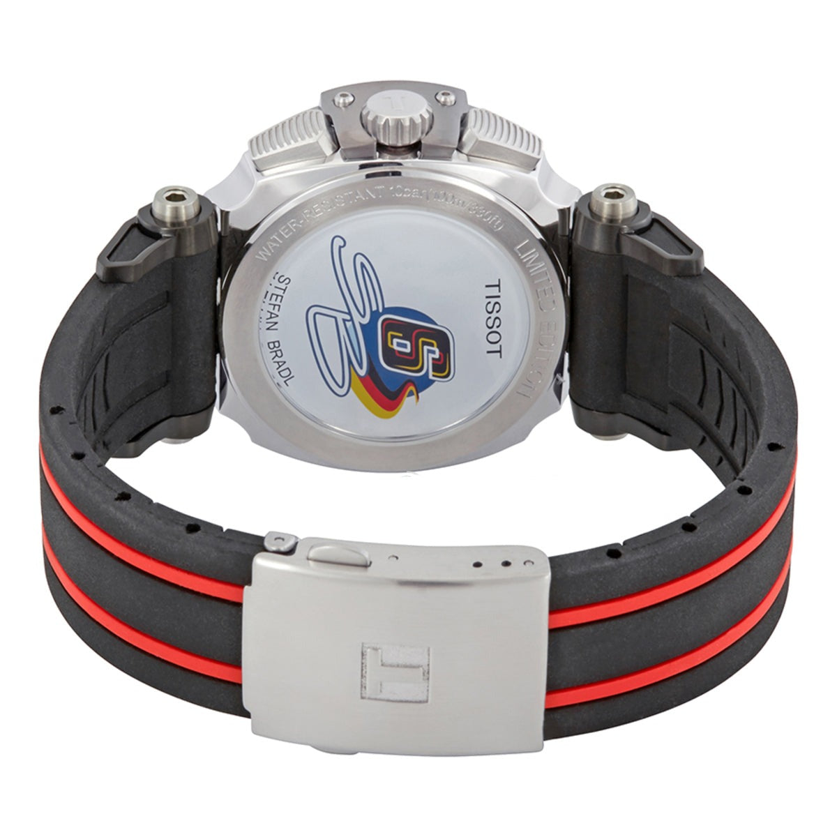  Shop Authentic Tissot T Race Chronograph Stefan Bradl Special Edition Black Dial Black Rubber Strap Watch for Men - T092.417.27.057.02 - Luxxuri