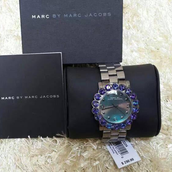  Shop Authentic Marc Jacobs Amy Purple Dial Black Steel Strap Watch for Women - MBM3224 - Luxxuri
