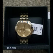  Shop Authentic Marc Jacobs Peeker Chronograph Gold Dial Gold Steel Strap Watch for Women - MBM3393 - Luxxuri
