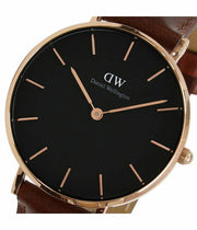  Shop Authentic Daniel Wellington Petite St Mawes Black Dial Brown Leather Strap Watch For Women - DW00100169 - Luxxuri