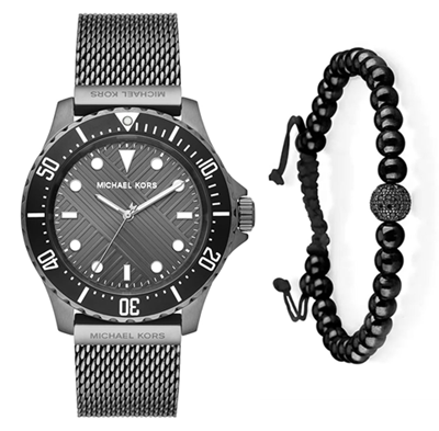  Shop Authentic Michael Kors Everest Quartz Grey Dial Grey Mesh Bracelet Watch For Men - MK9093 - Luxxuri