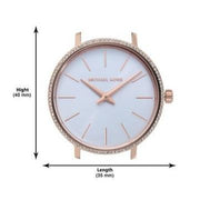  Shop Authentic Michael Kors Pyper Three Hand White Dial Black Leather Strap Watch For Women - MK2835 - Luxxuri