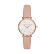  Shop Authentic Michael Kors Pyper Analog White Dial Pink Leather Strap Watch For Women - MK2803 - Luxxuri