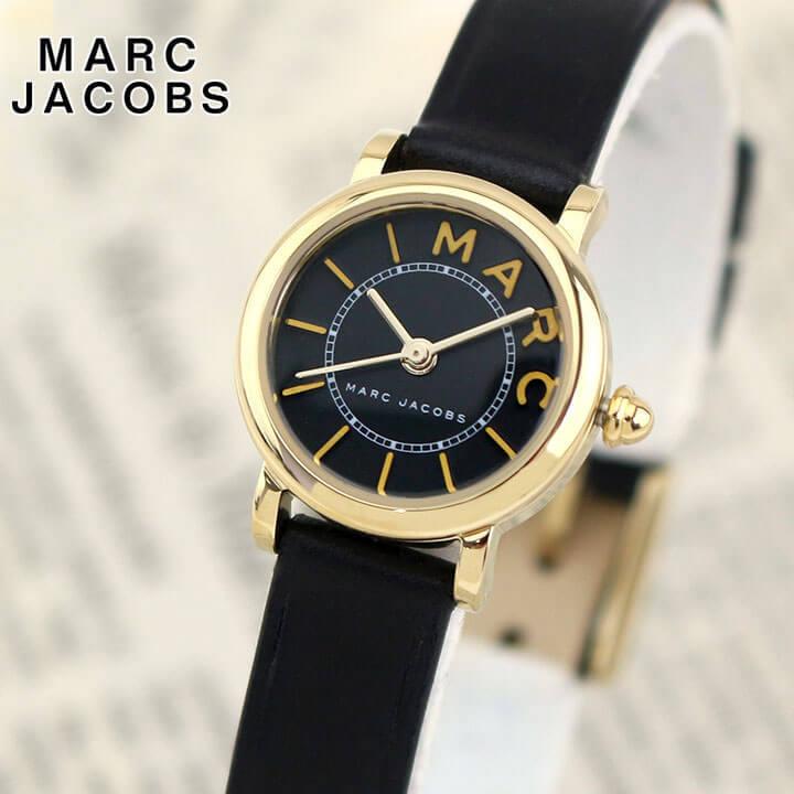  Shop Authentic Marc Jacobs Roxy Black Dial Black Leather Strap Watch for Women - MJ1585 - Luxxuri