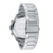  Shop Authentic Tommy Hilfiger Trent Quartz Black Dial Silver Steel Strap Watch For Men - 1791805 - Luxxuri