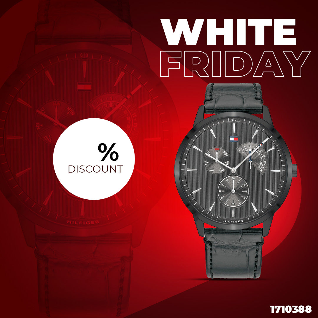  Shop Authentic Tommy Hilfiger Brad Chronograph Quartz Grey Dial Grey Leather Strap Watch For Men - 1710388 - Luxxuri