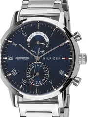  Shop Authentic Tommy Hilfiger Kane Blue Dial Silver Steel Strap Watch for Men - 1710401 - Luxxuri