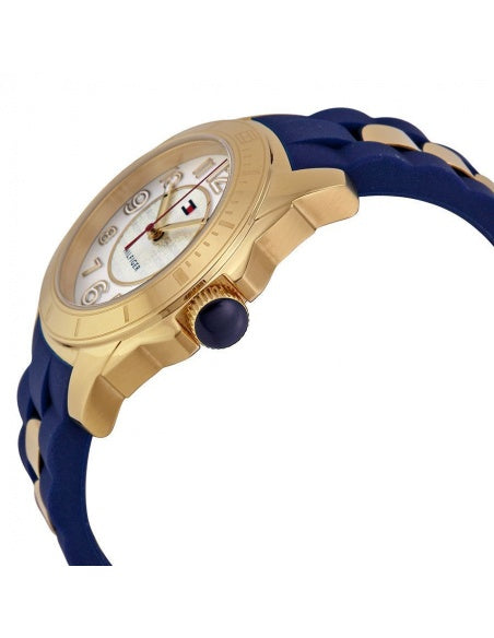  Shop Authentic Tommy Hilfiger White Dial Two Tone Steel Strap Watch for Women - 1781307 - Luxxuri
