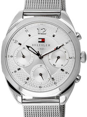  Shop Authentic Tommy Hilfiger Mia Silver Dial Silver Mesh Bracelet Watch for Men - 1781628 - Luxxuri