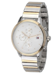  Shop Authentic Tommy Hilfiger Blake Silver Dial Two Tone Steel Strap Watch for Women - 1781908 - Luxxuri