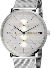  Shop Authentic Tommy Hilfiger Jenna Quartz Silver Dial Silver Mesh Bracelet Watch For Women - 1781942 - Luxxuri