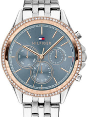  Shop Authentic Tommy Hilfiger Ari Diamonds Blue Dial Silver Steel Strap Watch for Women - 1781976 - Luxxuri