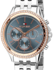  Shop Authentic Tommy Hilfiger Ari Diamonds Blue Dial Silver Steel Strap Watch for Women - 1781976 - Luxxuri