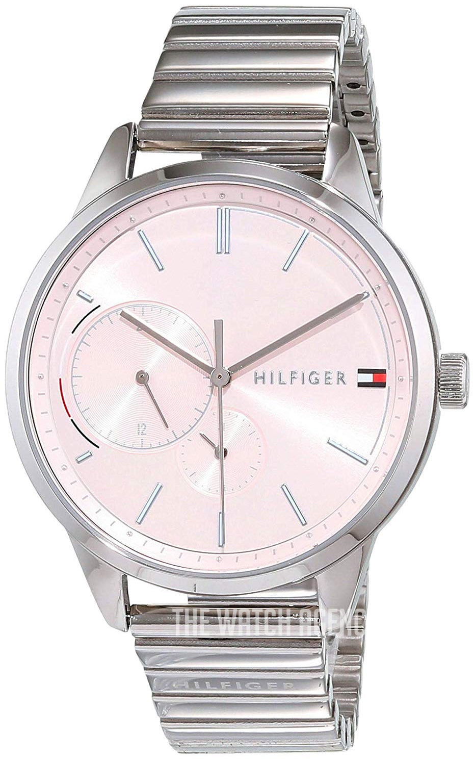  Shop Authentic Tommy Hilfiger Brooke Pink Dial Silver Steel Strap Watch for Women - 1782020 - Luxxuri