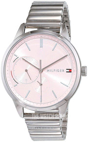  Shop Authentic Tommy Hilfiger Brooke Pink Dial Silver Steel Strap Watch for Women - 1782020 - Luxxuri