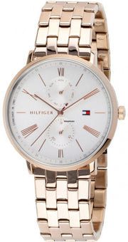  Shop Authentic Tommy Hilfiger Jenna Quartz White Dial Rose Gold Steel Strap Watch for Women - 1782070 - Luxxuri