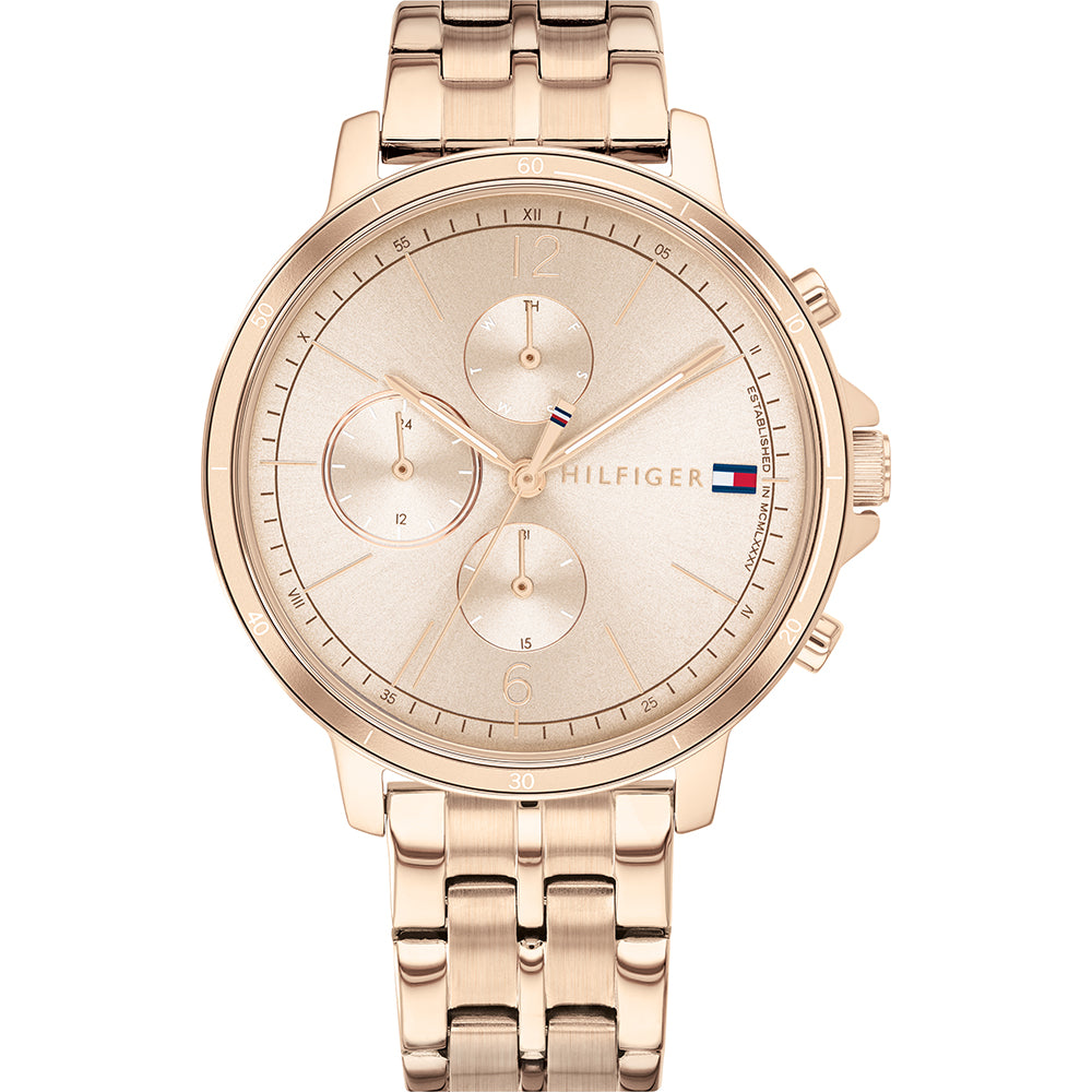  Shop Authentic Tommy Hilfiger Carly Rose Gold Dial Rose Gold Steel Strap Watch for Women - 1781788 - Luxxuri