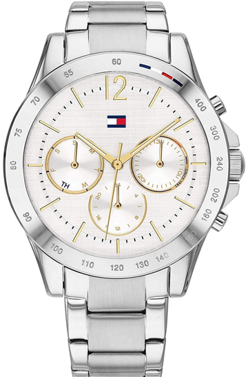  Shop Authentic Tommy Hilfiger Haven Multifunction Chronograph White Dial Silver Steel Strap Watch For Women - 1782194 - Luxxuri