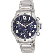  Shop Authentic Tommy Hilfiger Trent Chronograph Blue Dial Silver Steel Strap Watch for Men - 1791053 - Luxxuri