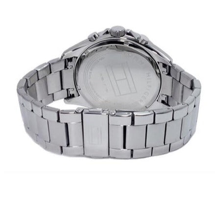  Shop Authentic Tommy Hilfiger Luke Quartz Black Dial Silver Steel Strap Watch for Men - 1791120 - Luxxuri