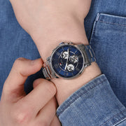  Shop Authentic Tommy Hilfiger Keagan Blue Dial Silver Steel Strap Watch for Men - 1791293 - Luxxuri