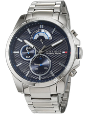  Shop Authentic Tommy Hilfiger Decker Quartz Blue Dial Silver Steel Strap Watch for Men - 1791348 - Luxxuri