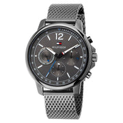  Shop Authentic Tommy Hilfiger London Chronograph Grey Dial Grey Mesh Bracelet Watch for Men - 1791530 - Luxxuri