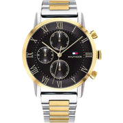  Shop Authentic Tommy Hilfiger Analog Black Dial Two Tone Steel Strap Watch for Men - 1791539 - Luxxuri