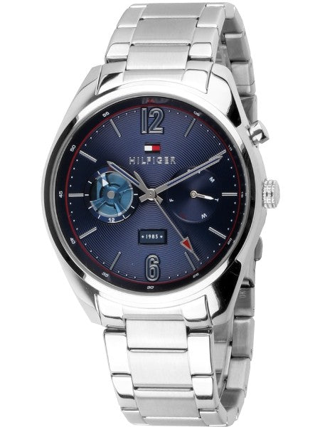  Shop Authentic Tommy Hilfiger Deacan Blue Dial Silver Steel Strap Watch for Men - 1791551 - Luxxuri